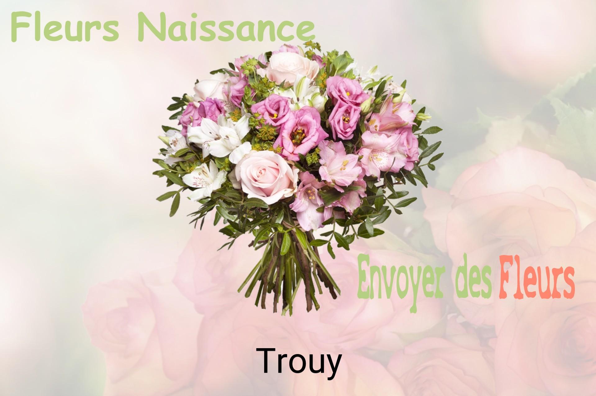Bouquet de fleurs de naissance livré à Trouy